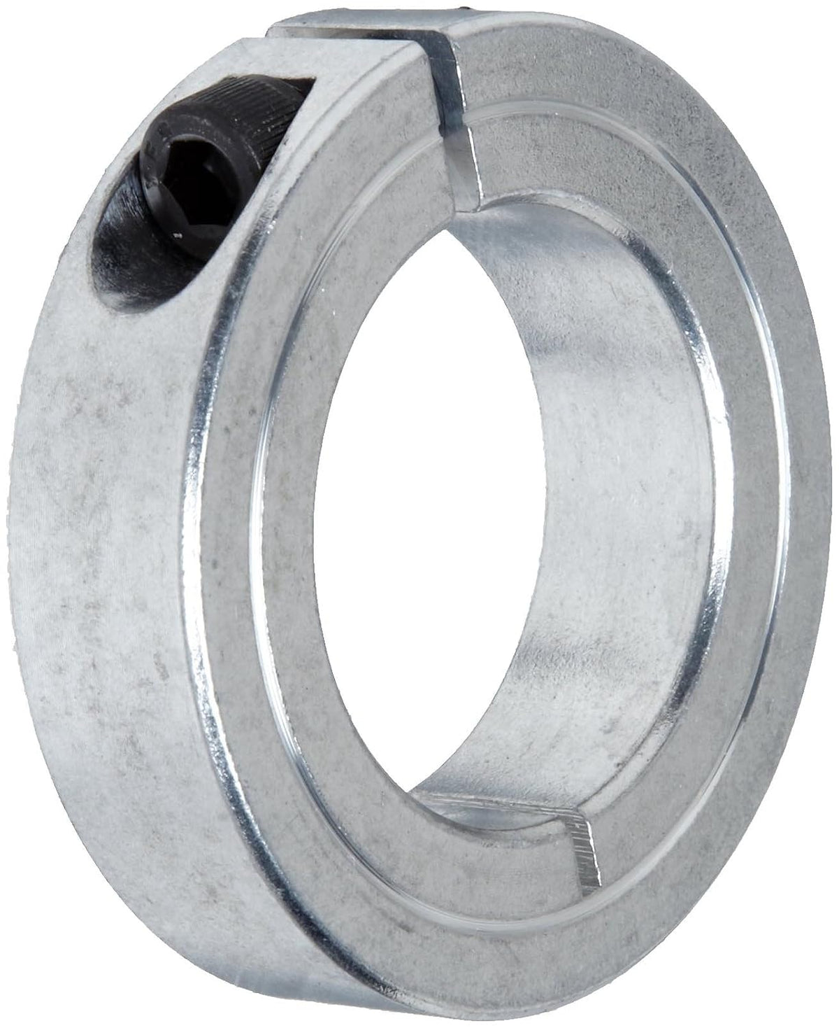 1C-125-A Aluminum One-Piece Clamping Collar, 1-1/4" Bore Size, 2-1/16" OD, With 1/4-28 x 3/4 Set Screw
