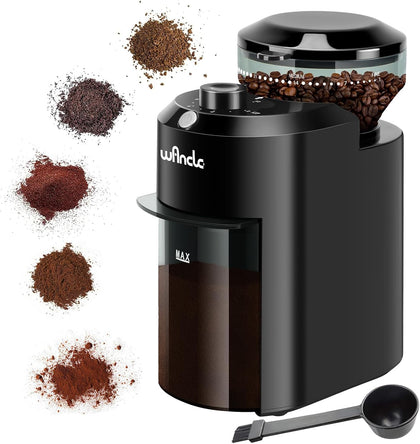 Electric Burr Coffee Grinder - Adjustable with 28 Precise Grind Settings for 12 Cups - Professional Coffee Bean