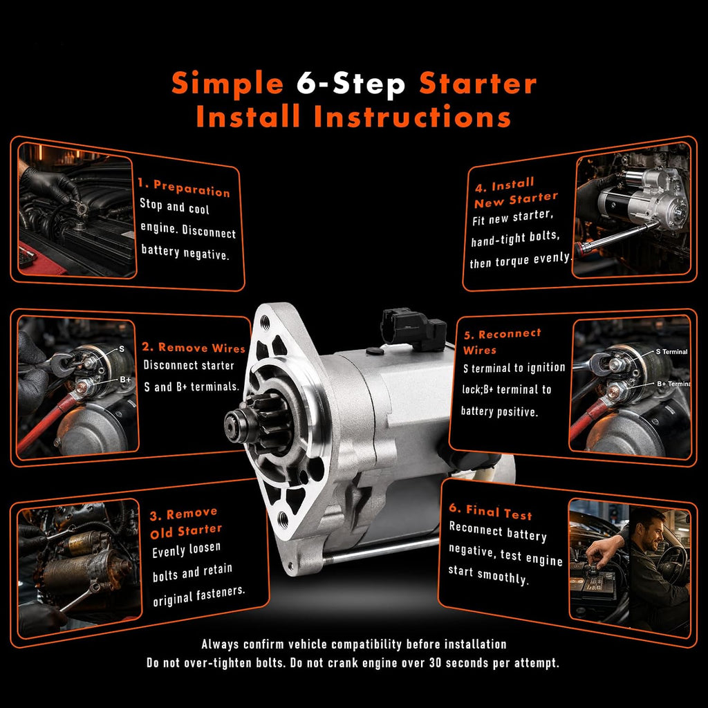 New Starter for Toyota Tundra 2005-2010 Tacoma 2005-2010 4.0L V6