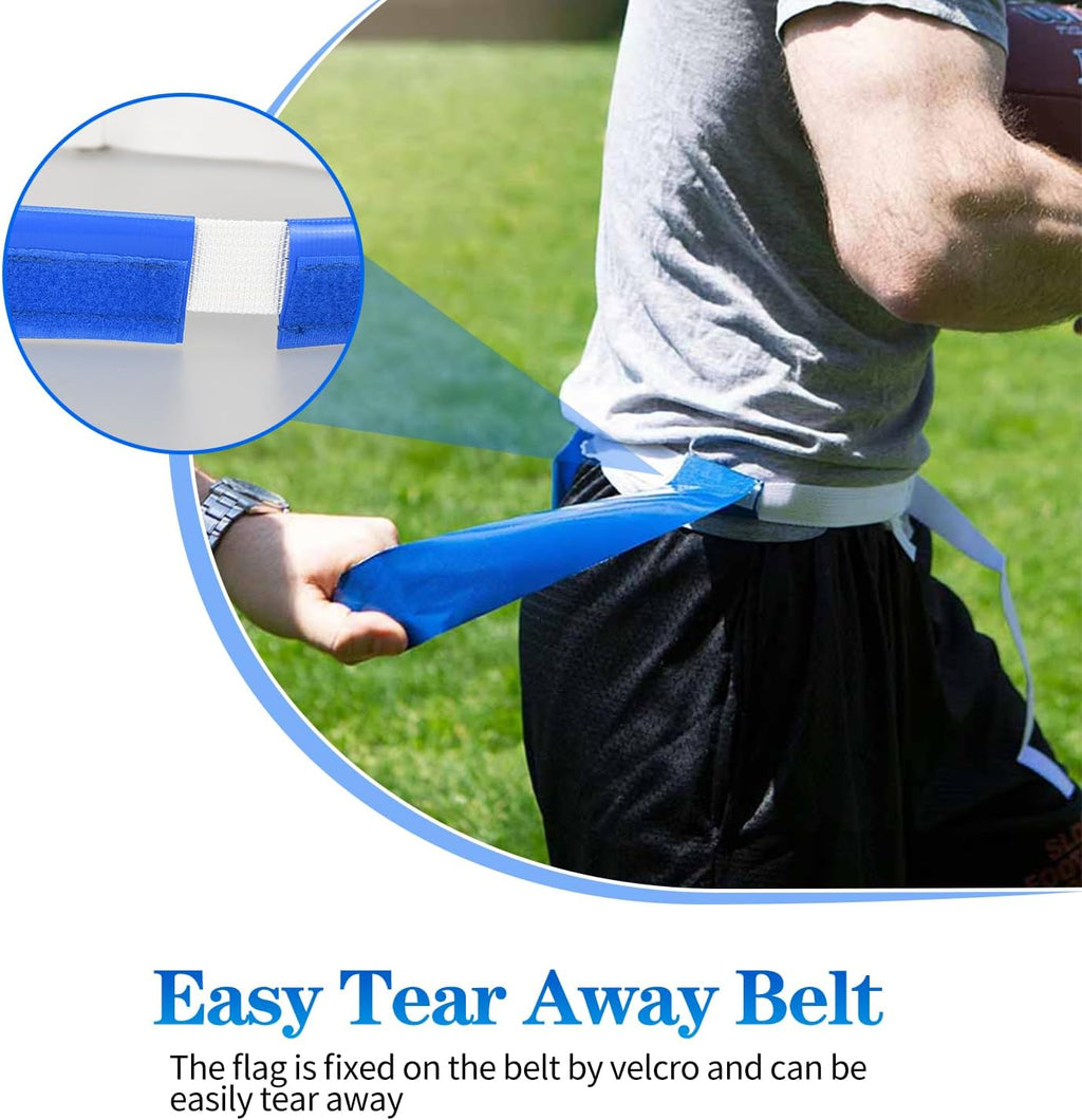 Flag Football Belts, Easy Tear Away Belt for Youths, Adult Players