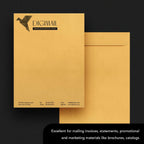Customize Your 9" x 12" Catalog Envelopes - Upload Your Black & White Logo/Design and Return Address - Custom