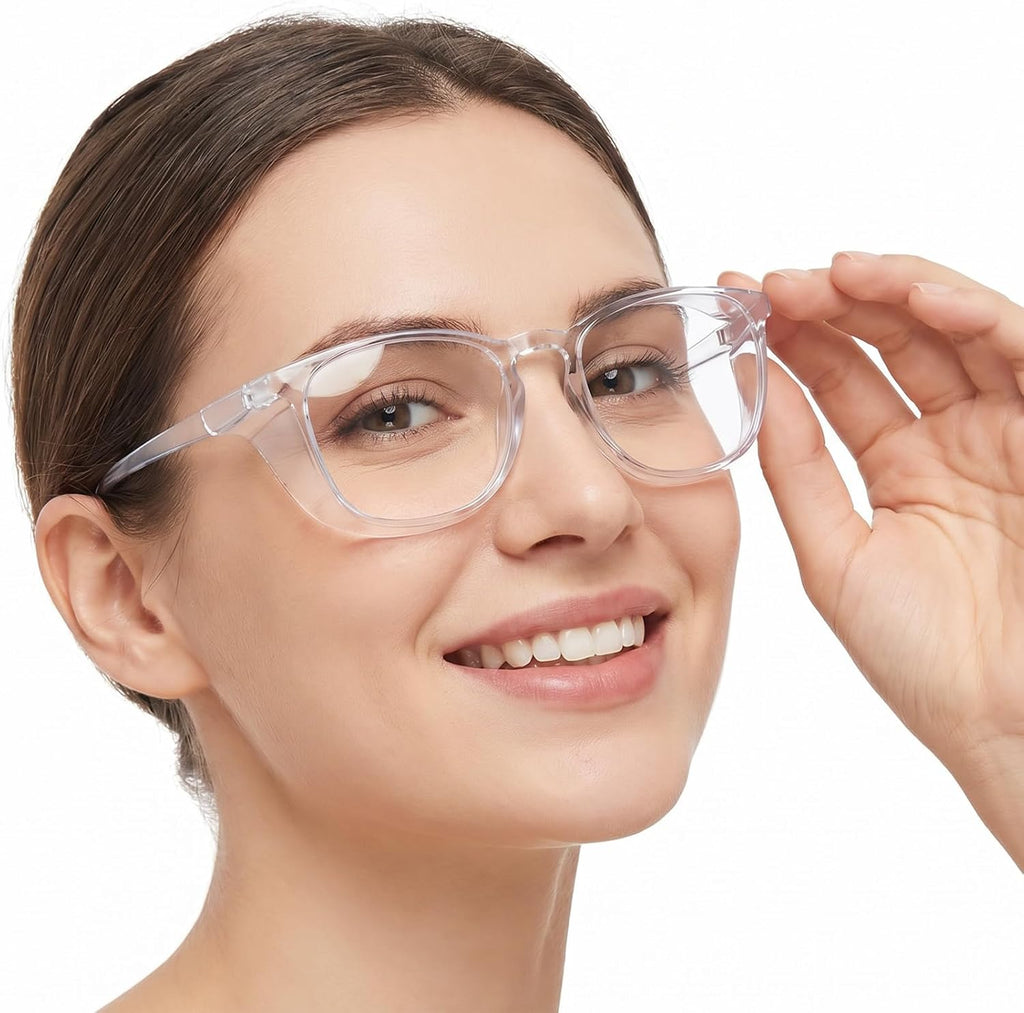 Safety Glasses Anti Fog Nurse Goggles Square Protective Eyewear Anti-Scratch Lab Goggles Clear Cute Safety Glasses