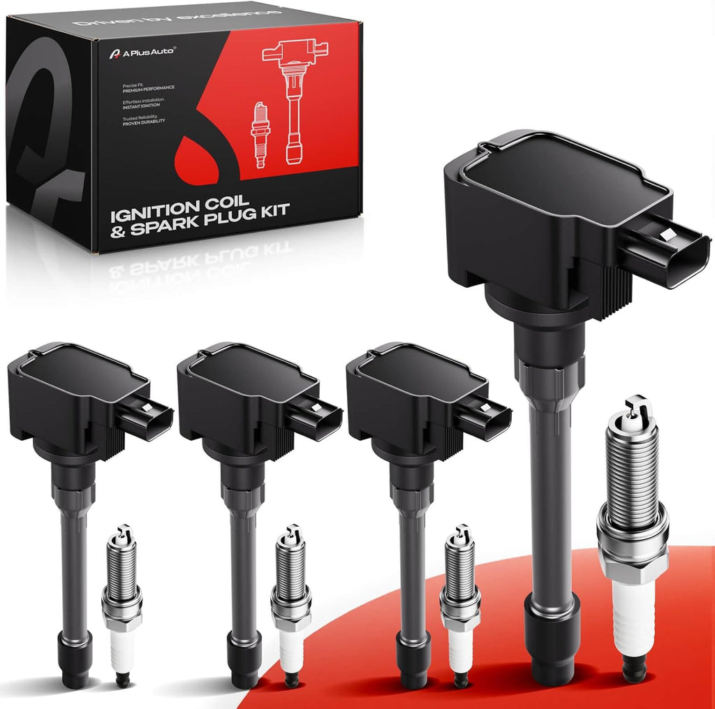 Ignition Coils & Spark Plugs for Honda Civic 2.0L, Fit 1.5L