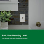 Lutron Ariadni/Toggler LED+ Dimmer Switch, Toggle Dimmer, Single Pole/3-way