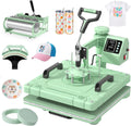 15x15 Inch 5 in 1 Swing Away Heat Press Machine for T Shirts | For DIY Creators & Small Businesses, Create Large