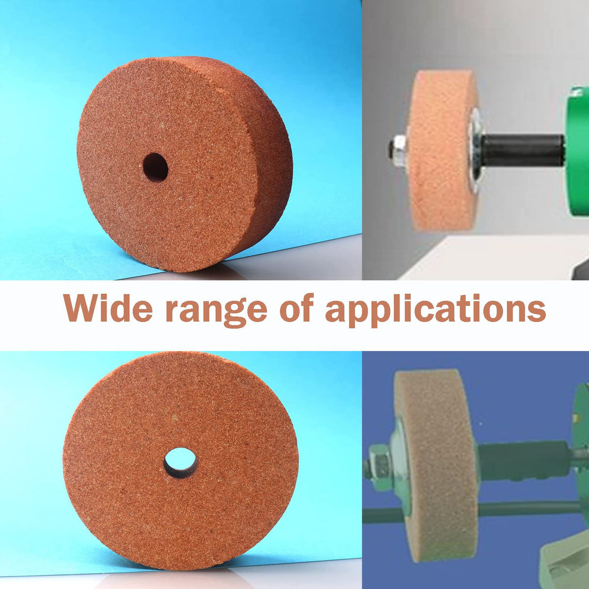 3 inch Grinding Wheel,120# Grinding Polishing Wheel Replacement Wheel for Mini Bench Grinder
