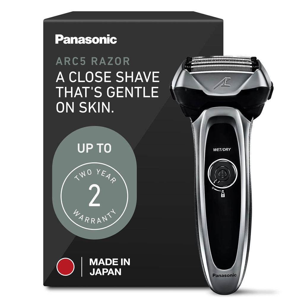 ARC5 Electric Razor for Men with Pop-Up Trimmer, Wet/Dry 5-Blade Electric Shaver with Intelligent Shave Sensor and