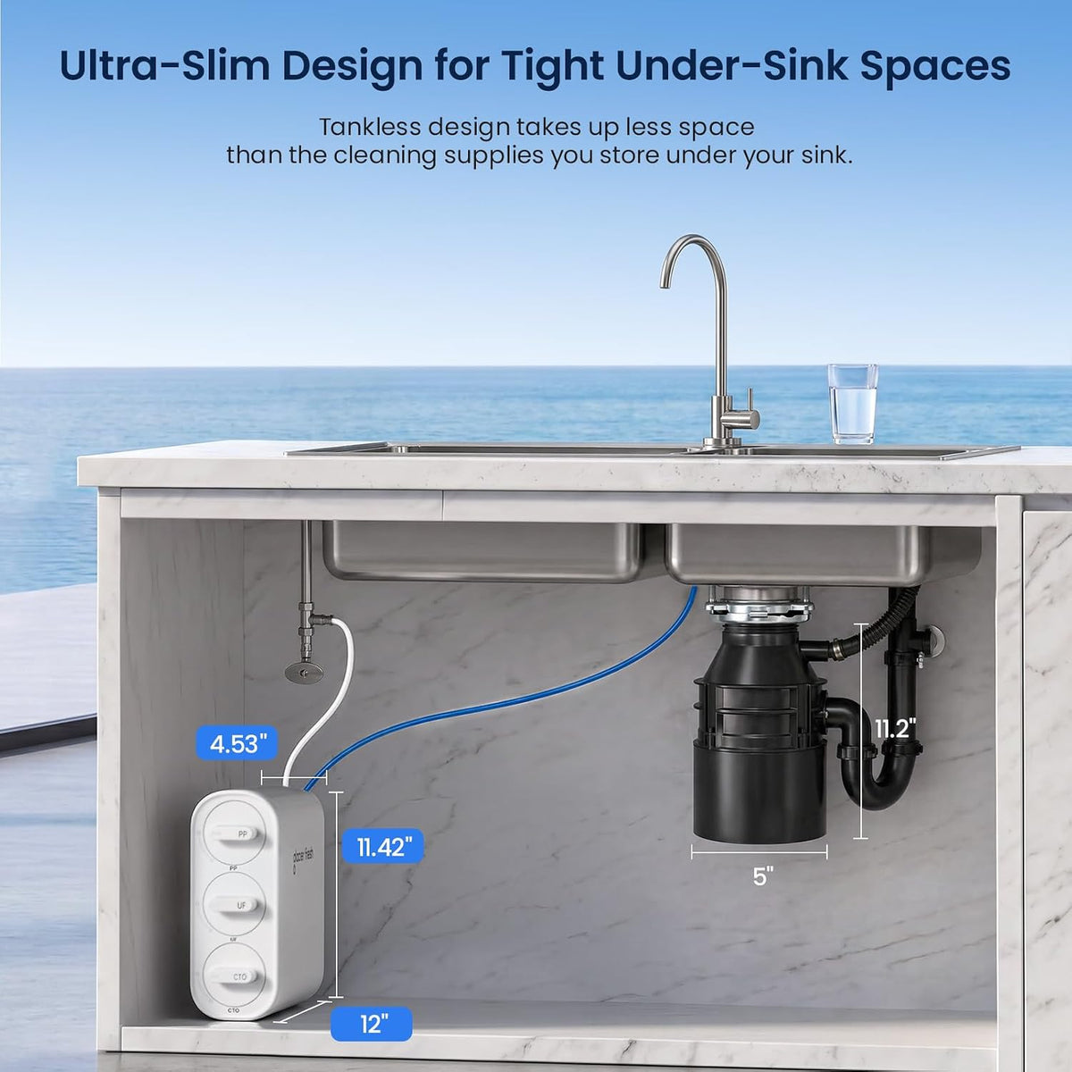 GFU06 0.01μm Ultra Filtration Under Sink Water Filter System