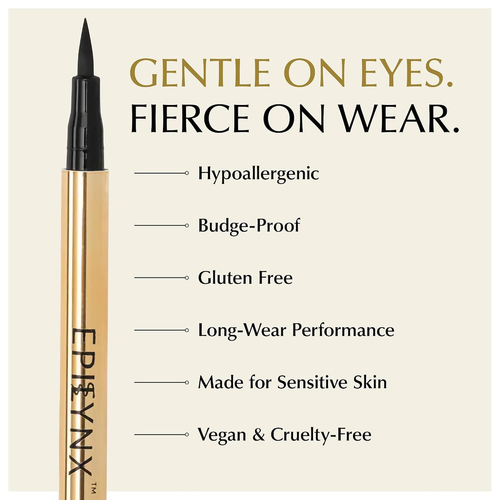 All Day Waterproof Liquid Eyeliner, Black 2mL