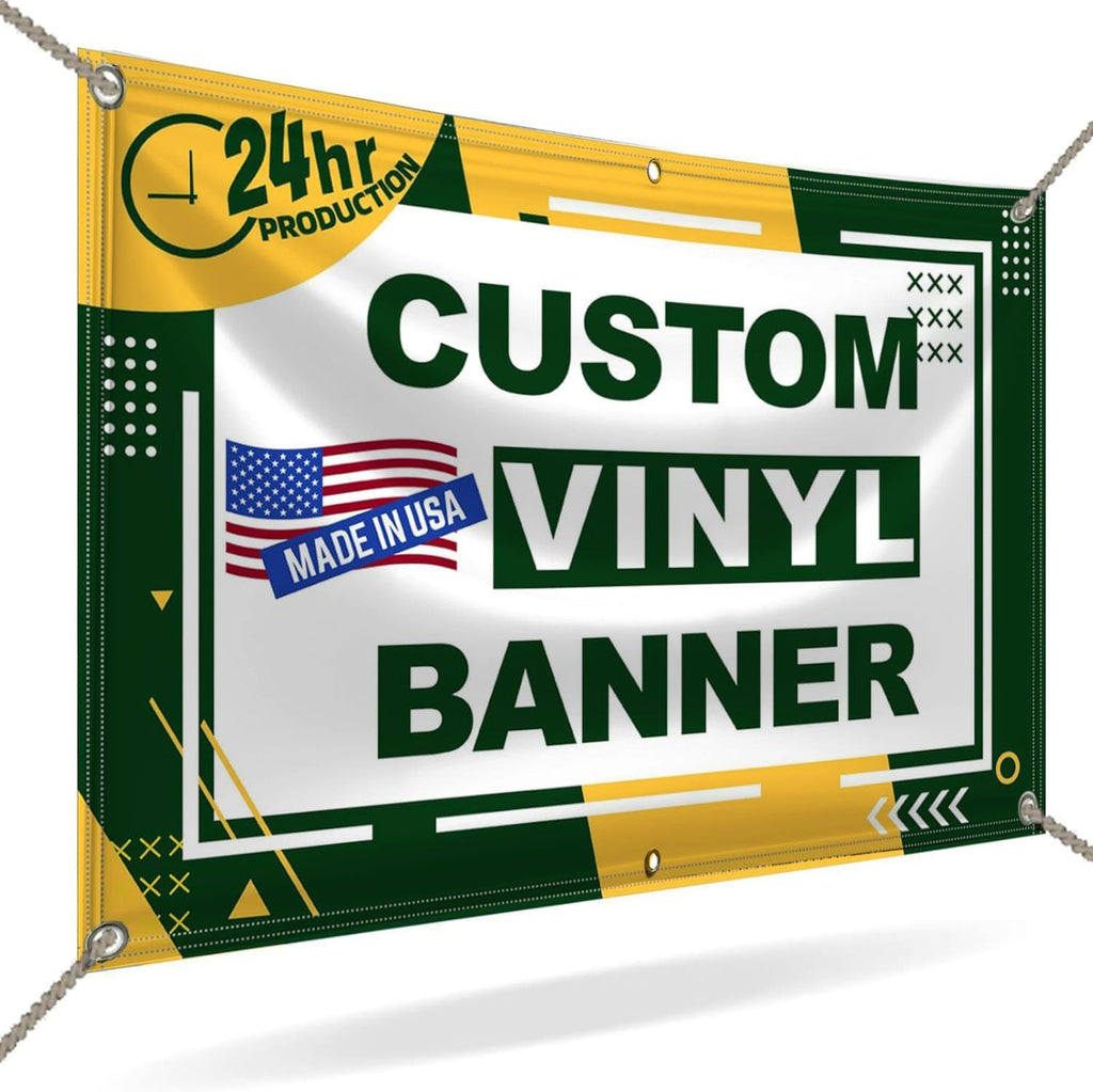 Custom Banner 3ft x 5ft Vinyl Banner Custom Backdrop - Full Color 13 Oz Sign - Personalized Banners with