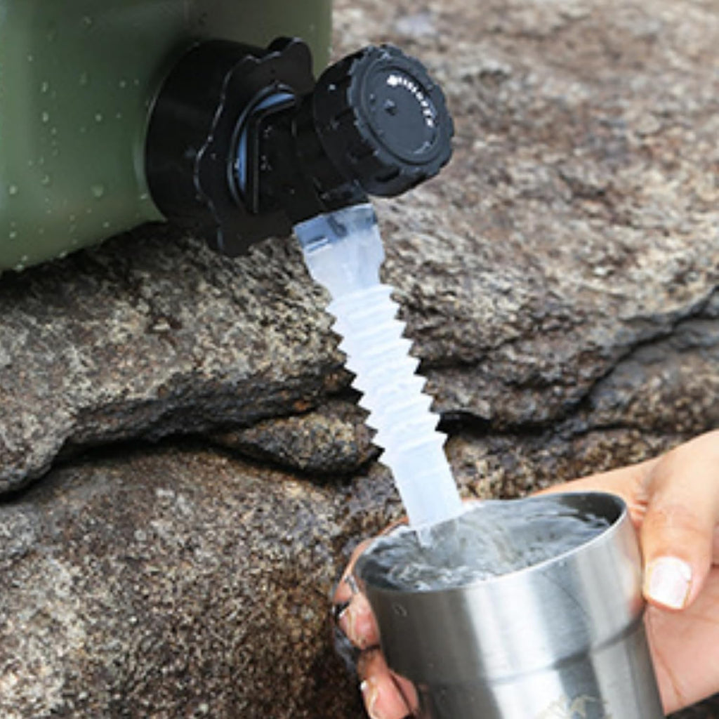 Water Container with Spigot, 3 Gallon Camping Water Storage Container, BPA Free Portable Thick Water Dispenser Tank