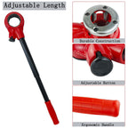 4-Die BSPT Pipe Threader Ratchet Kit 1/2"-1-1/4" Manual Threading Tool