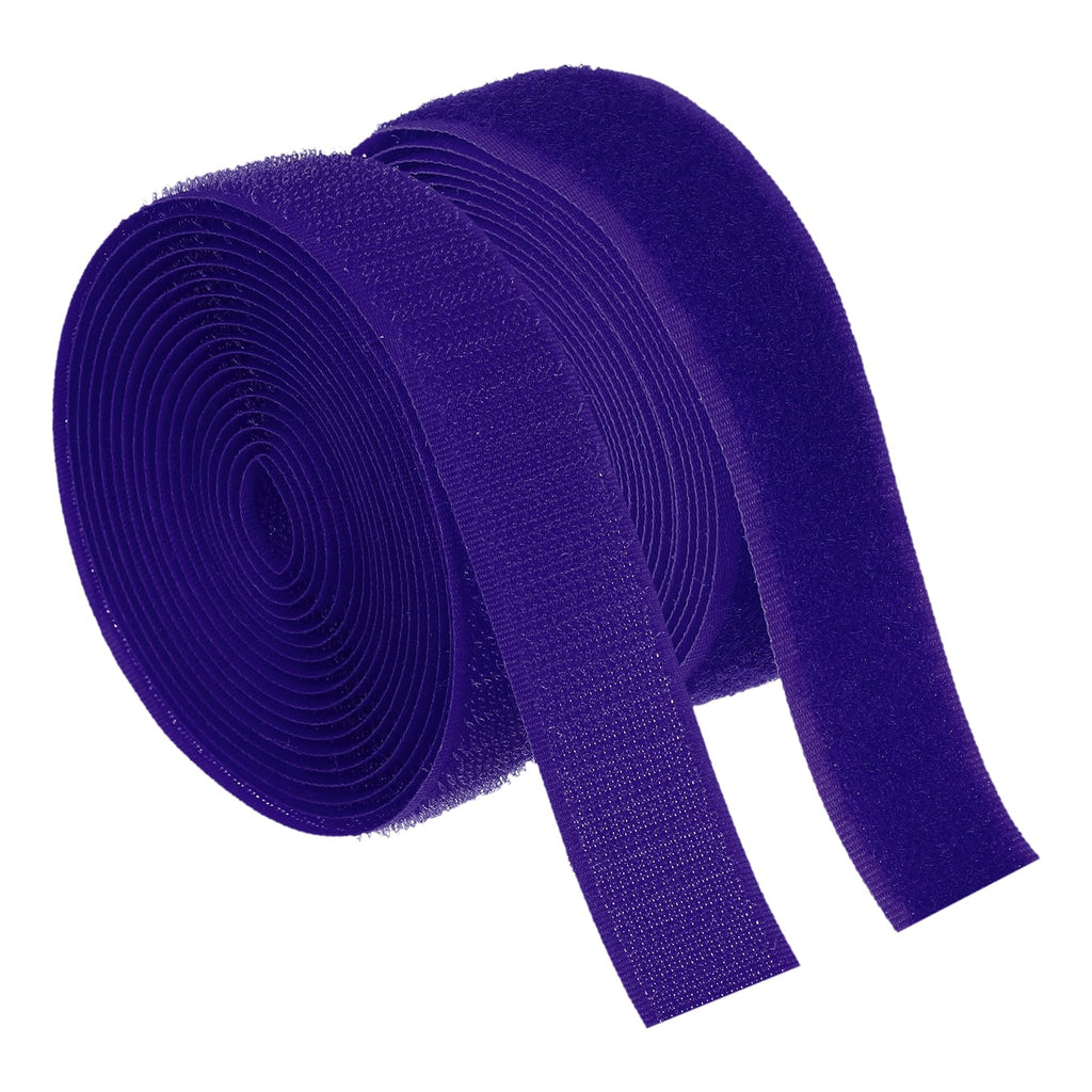 3 Yard Sew on Hook and Loop Strips 1"(25mm) Width Purple