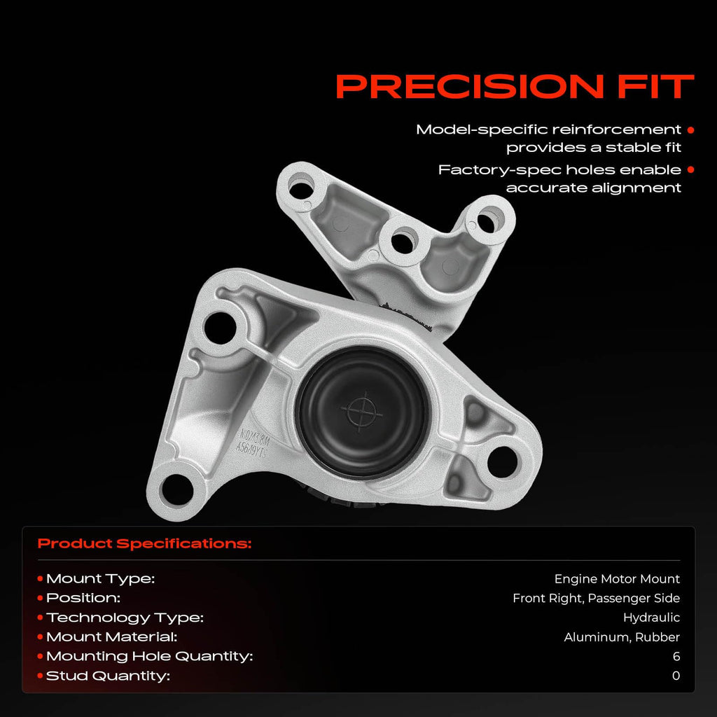 A-Premium Front Right Engine Motor Mount Compatible with Fiat