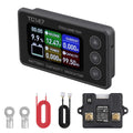 0-50A Small Battery Monitor Shunt Voltmeter Ammeter Lifepo4 Lithium | Backlight Waterproof Battery Monitor with Shunt