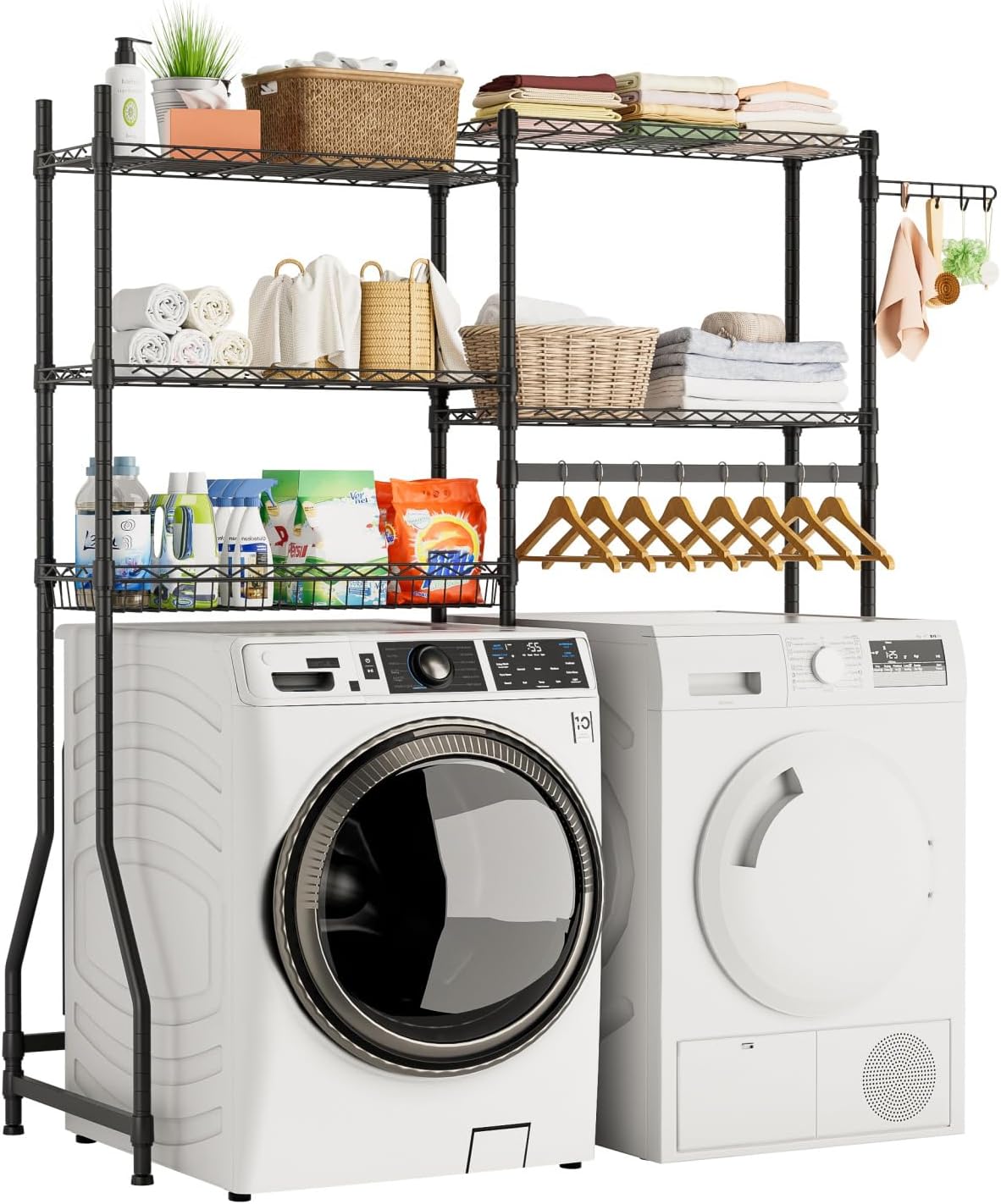 Laundry Organizer Shelves Over the Washer and Dryer Storage Shelf