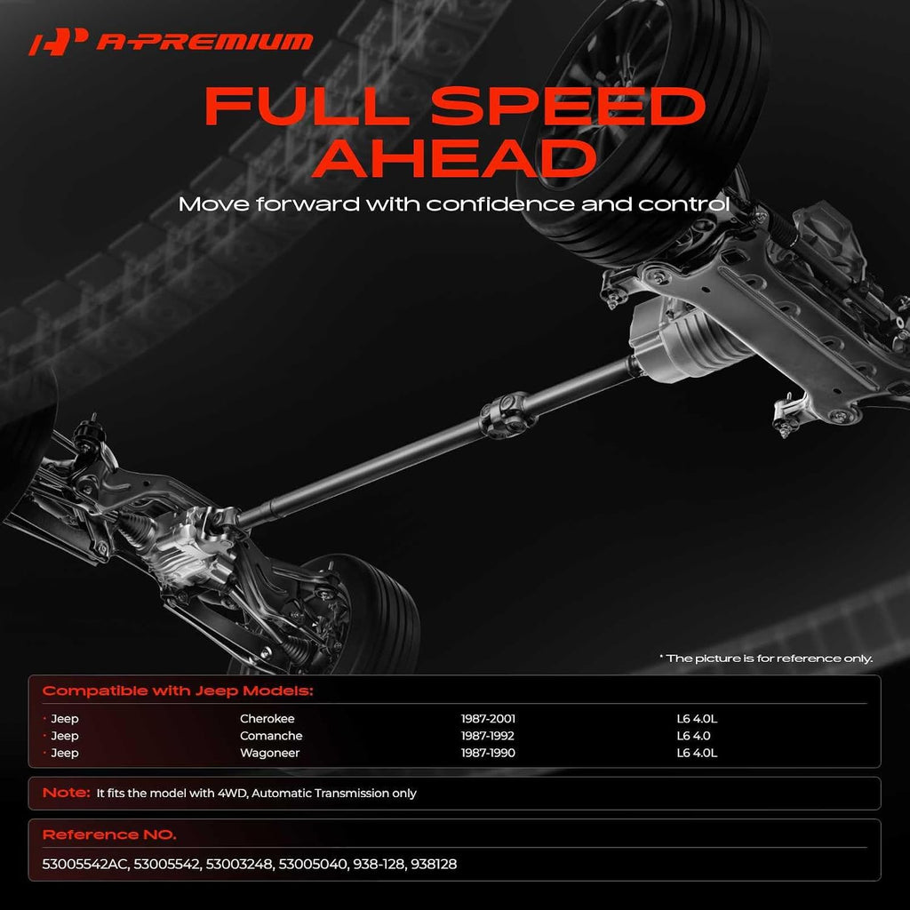 A-Premium Front Drive Shaft Driveshaft Assembly Compatible with Jeep