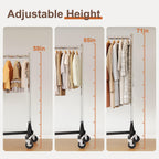 Clothes Rack Z Rack Clothing Rack with Lockable Wheels