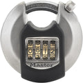 Magnum Combination Discus Padlock, Shrouded Shackle M40NUMEC | Heavy-Duty Stainless Steel Lock, 2-3/4-Inches Wide for