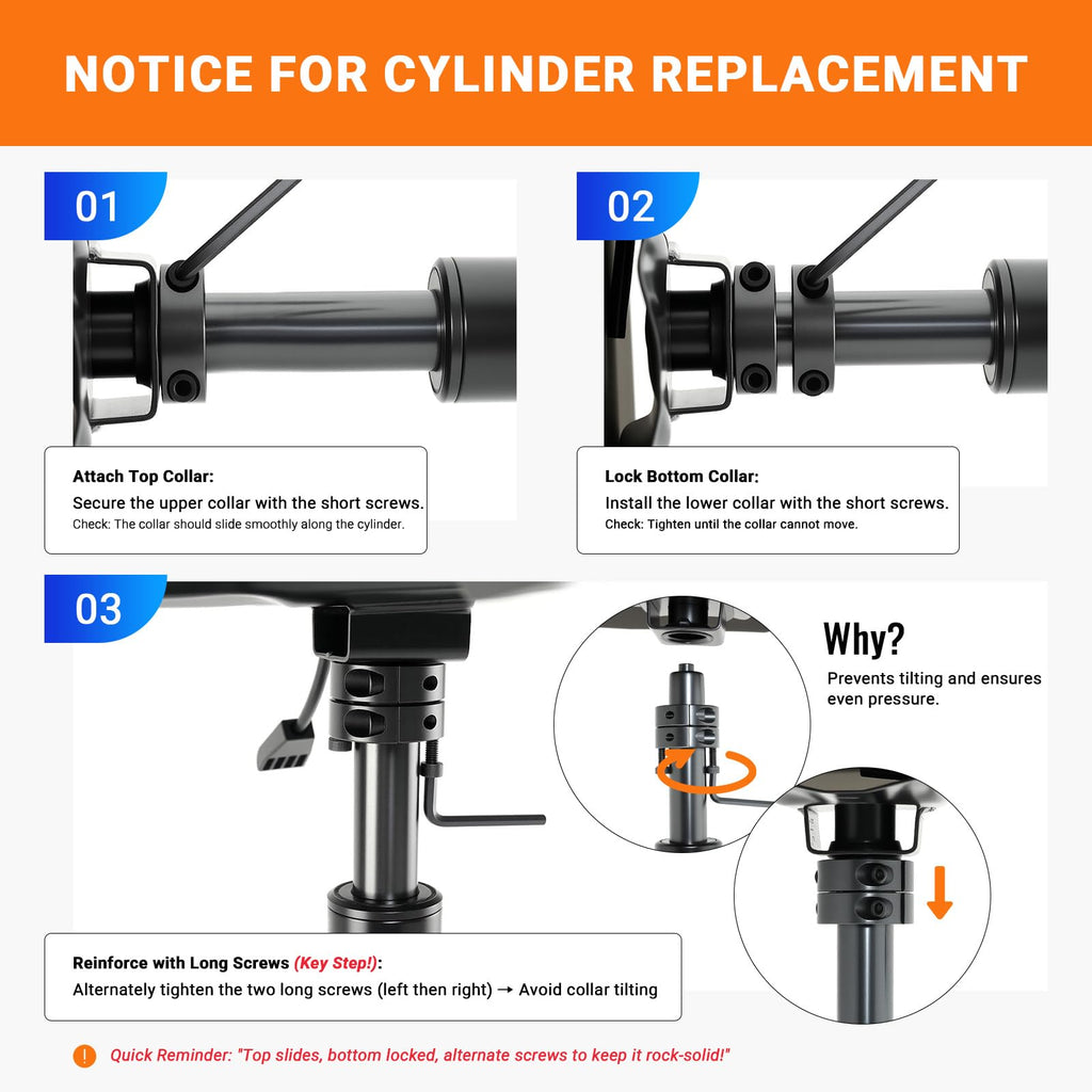 Rythalix Pro 28mm Gas Lift Cylinder Removal Kit | Office Chair Saver Tools