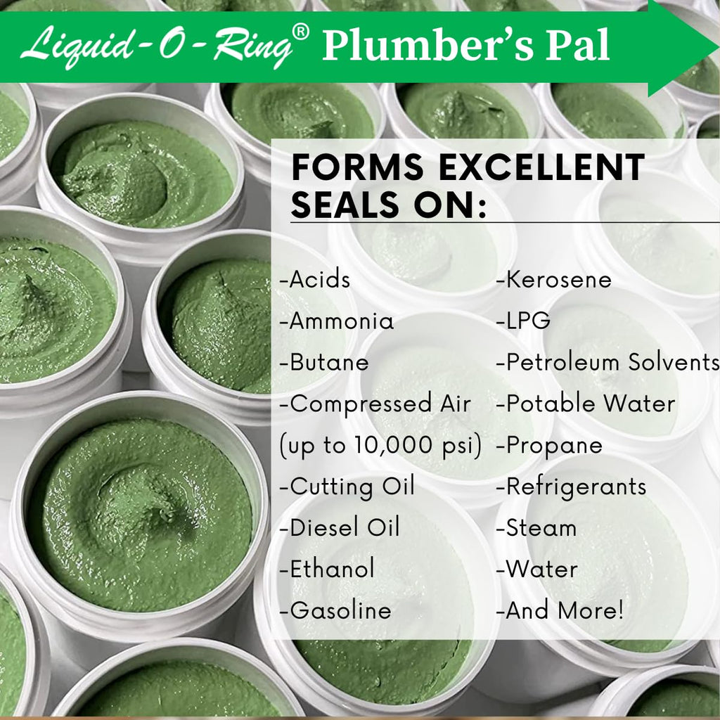 Plumber’s Pal Non-Hardening PTFE Thread Sealant Paste (5oz) | Seals Worn Metal and Plastic Pipe Threads, High