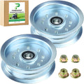 2 Pcs AUC17621 GY20629 Idler Pulley for John Deere 42 48 D140 Deck