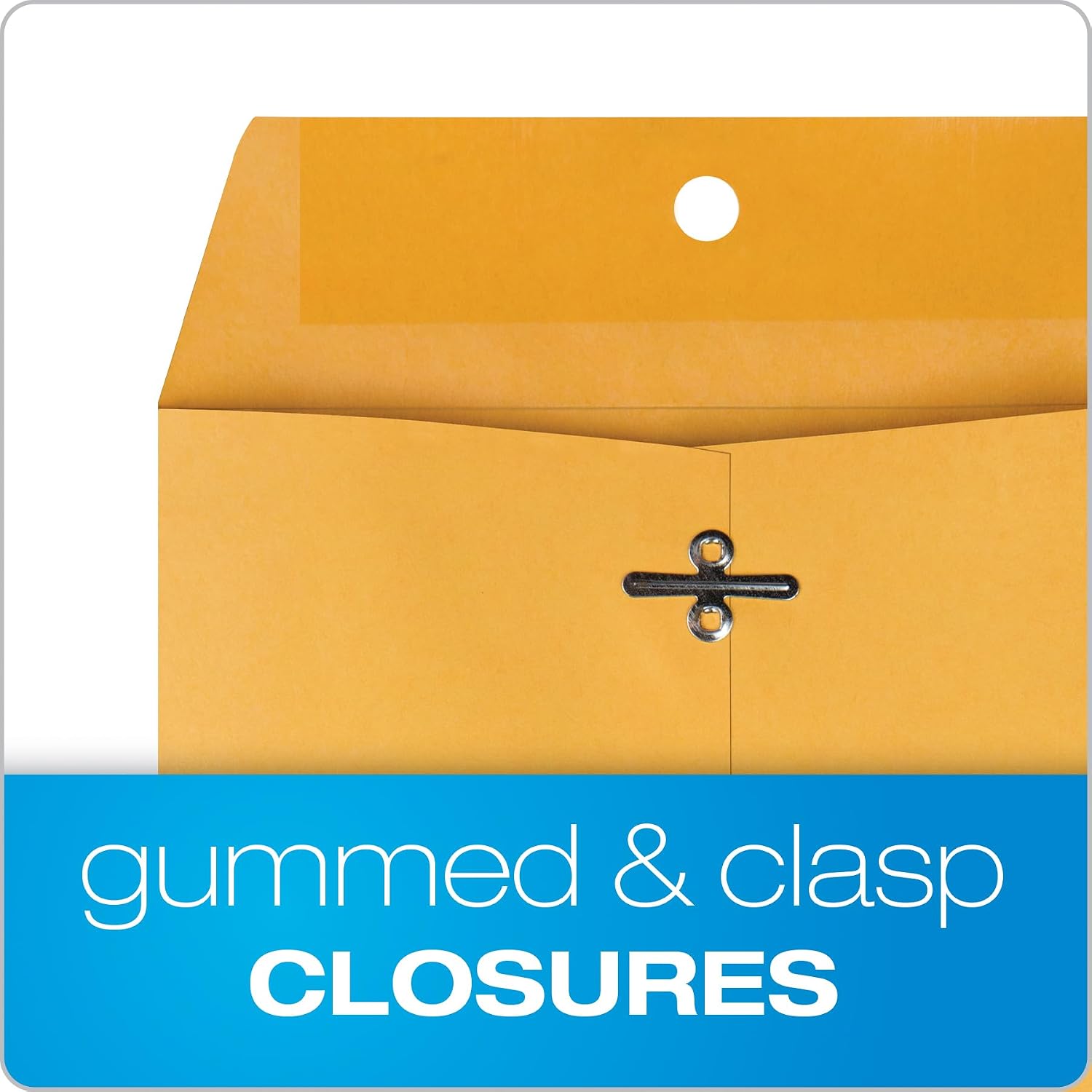 Clasp Envelopes, 6.5 x 9.5 Inch Brown Kraft Catalog Envelopes, for Mailing Small Business Papers, Gummed Closure, Box