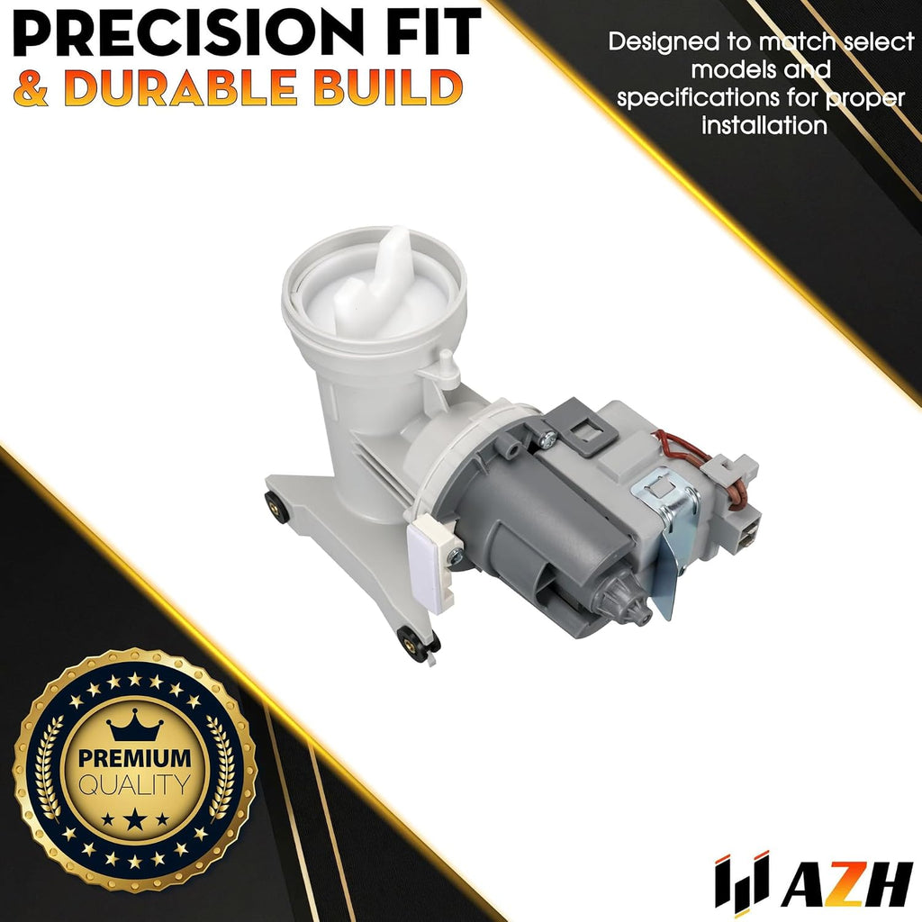 Drain Pump Replacement For GE GFWS1500D0WW GFWS1500D1WW GFWS1505D0MP GFWS1505D0MS GFWS1700H0WW GFWS1700H1WW GFWS1705H0DG GFWS1705H1DG GFWS3500L0WW GFWS3505L0BB GFWS3505L0MG Washing Machine