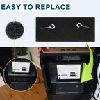 KUETERYUN IN02 Filter Replacement Compatible with GAVASTO Touchless Vacuum Automatic Dustpan, Activated Carbon, &Pre-Filter,3pack
