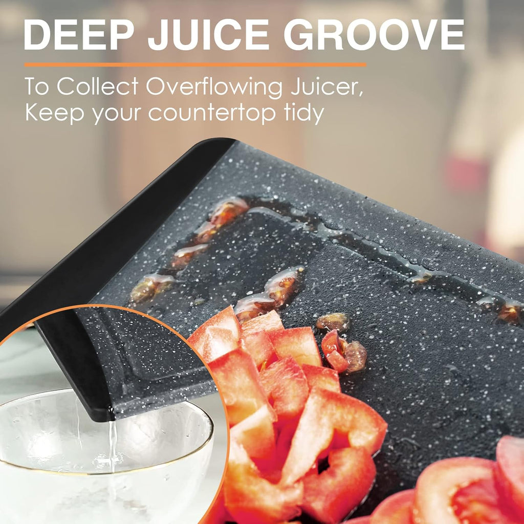 Extra Large Cutting Boards, Plastic Cutting Boards for Kitchen (Set of 3) Cutting Board Set Dishwasher Chopping Board