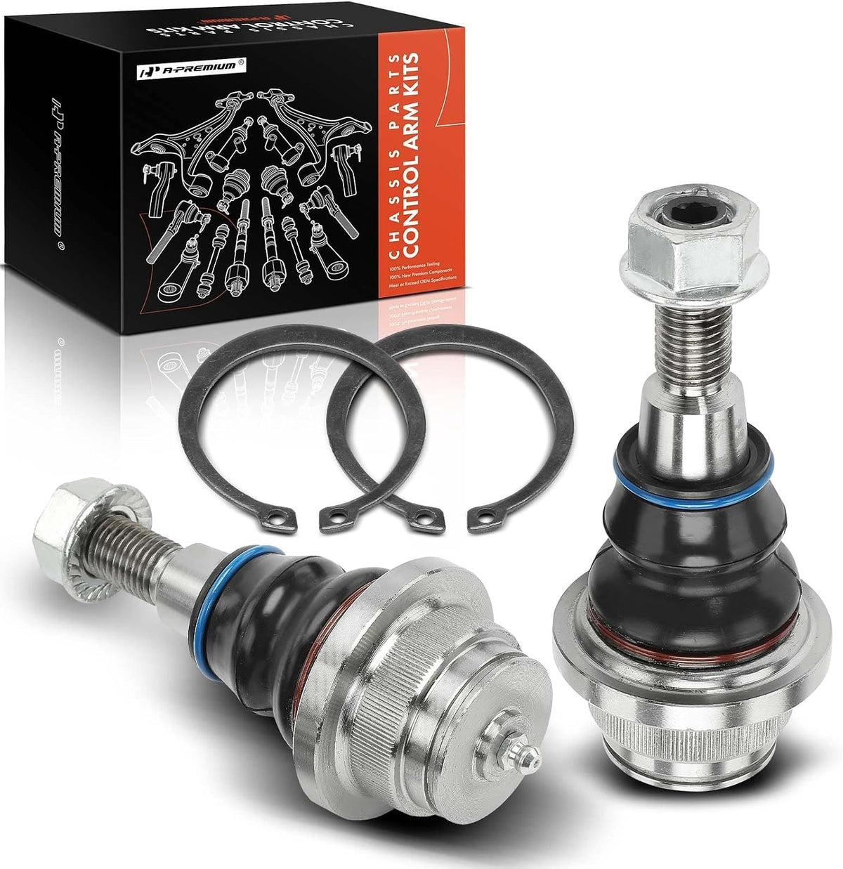 A-Premium 2-Pack Front Lower Ball Joint, Compatible with Chevy, GMC