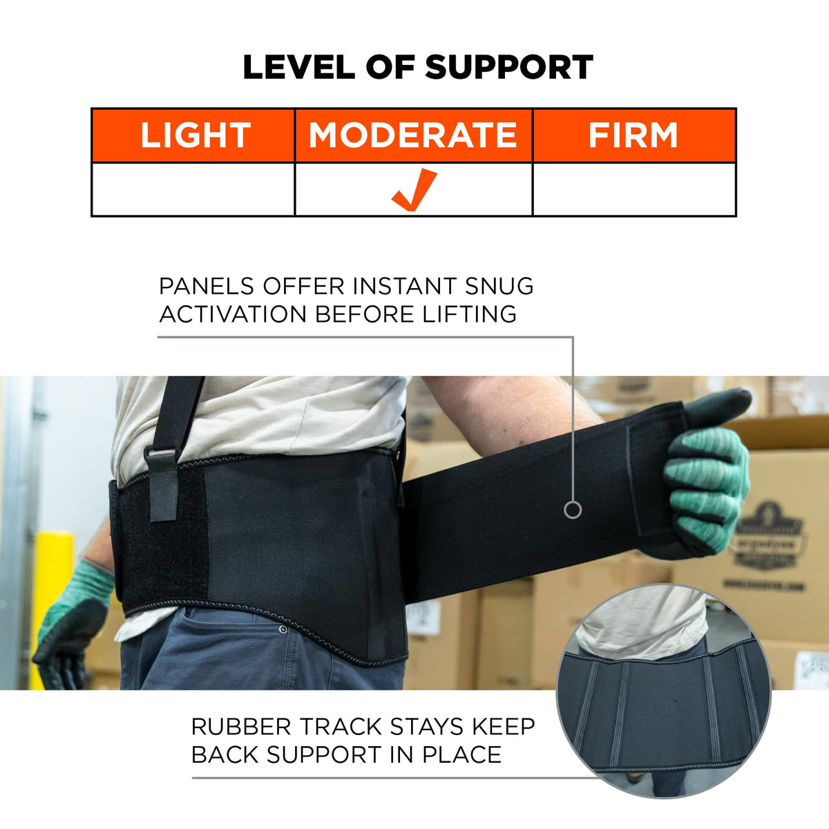 ProFlex 1600 Back Support Brace, 9" Extended Support, High Cut Front For Mobility, Small,Black