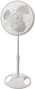 Oscillating Pedestal Fan - Adjustable to 47" - 2520 - White | Cooling Standing Fan for Bedroom, Living Room, and Home
