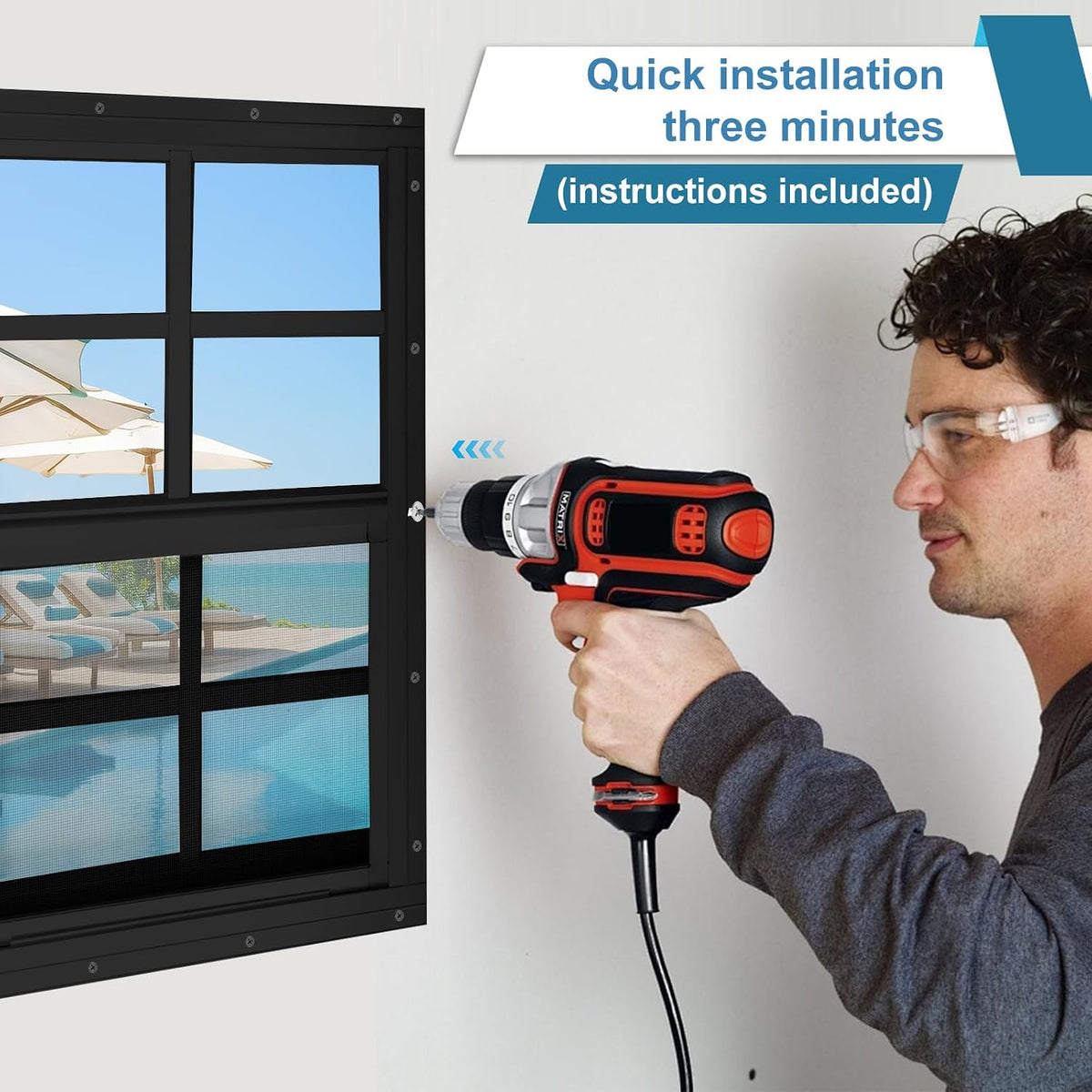 16" W x 16" H Shed Window,Sliding Window, Aluminum Grey Flush Mount with Tempered Glass and Stainless Steel Screen