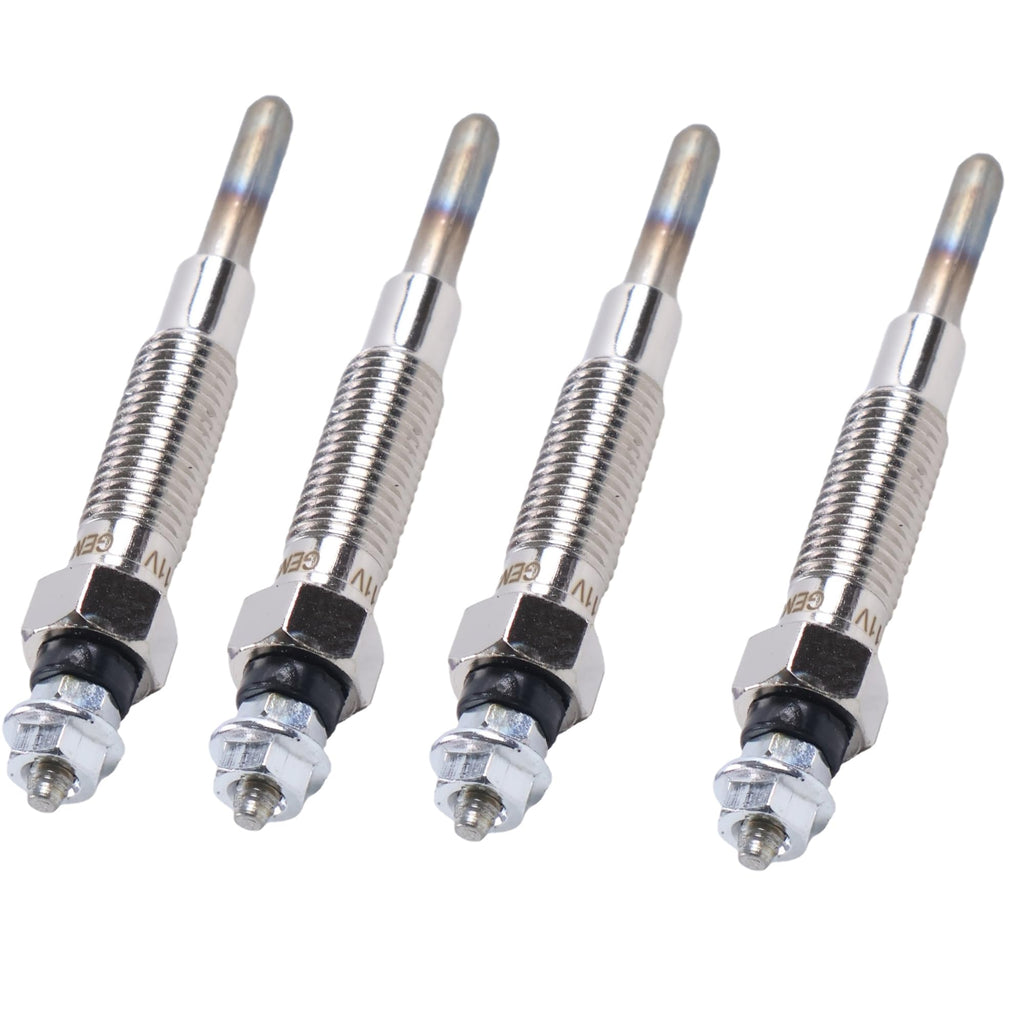 YUXSOUQ 4Pcs Glow Plug 371-6702 Compatible with Caterpillar CAT Engine 3044C C3.4, 12V