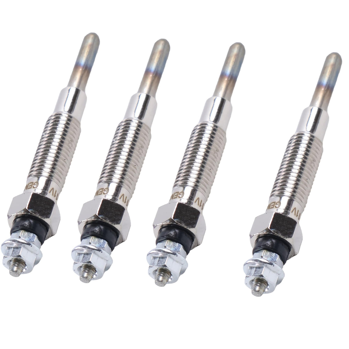 YUXSOUQ 4Pcs Glow Plug 371-6702 Compatible with Caterpillar CAT Engine 3044C C3.4, 12V