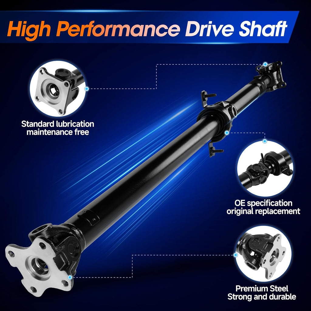 936-849 Rear Drive Shaft Prop Shaft Driveshaft Assembly [RWD, Automatic Transmission] Fit for Ford Explorer Sport Trac 2007 2008 2009 2010 4.6L, OE 7A2Z4R602M, 7A2Z4R602F