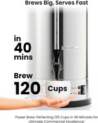 120 Cup Commercial Coffee Urn, 18 L Large Coffee Maker