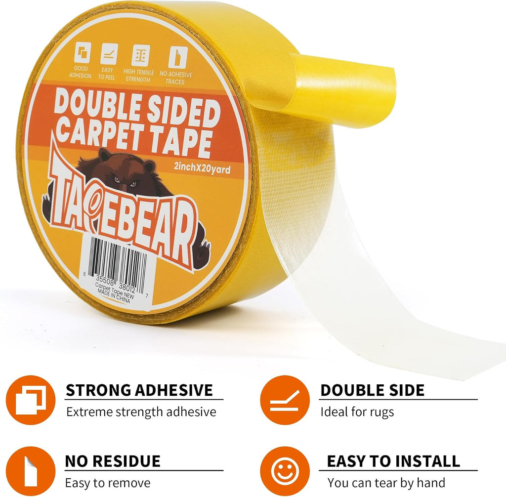Double Sided Carpet Tape 2Inch x 20Yards