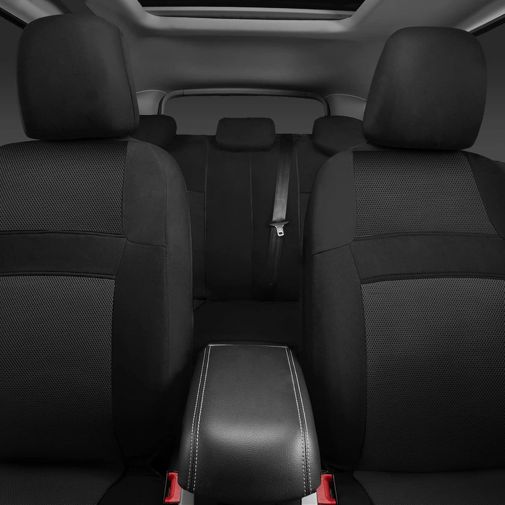 Seat Cover Full Sets, 3D Air Mesh Car Seat Cover with 5mm Composite Sponge Inside,Airbag Compatible Universal Fit for