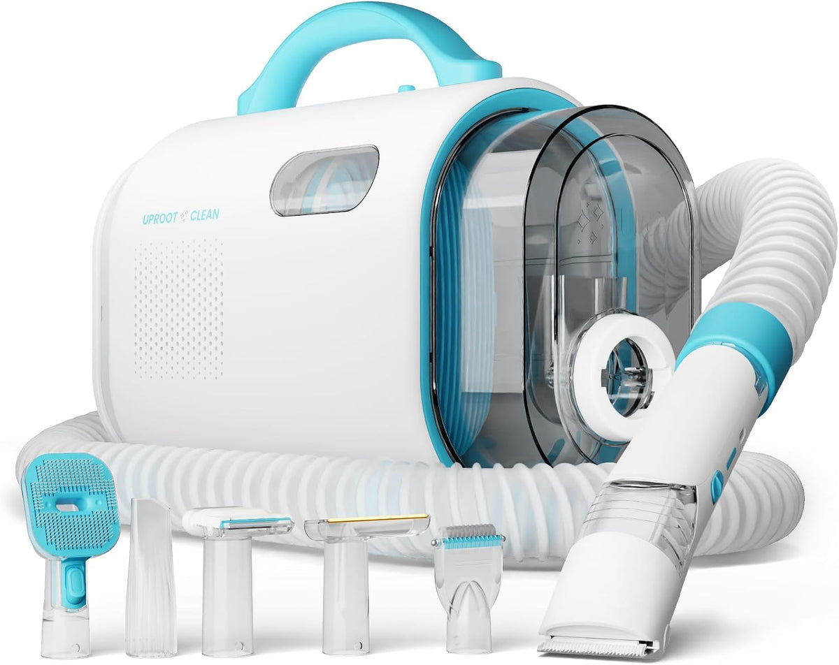 Pet Grooming Vacuum for Dogs & Cats: 7-in-1, Quiet & Mess-Free