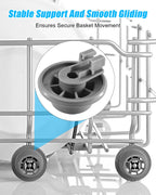 Dishwasher Lower Rack Wheel Kit Fit for Bosch Replace 10016657, 4Pcs