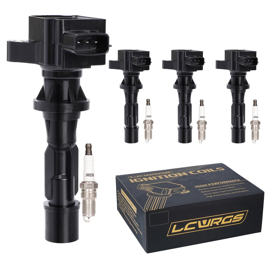 4-Pack Ignition Coils & Spark Plugs for Mazda 3 CX-7
