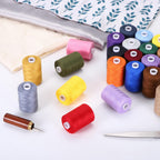 2 Spool Sewing Thread, Gray #341 1000 Yards/Spool