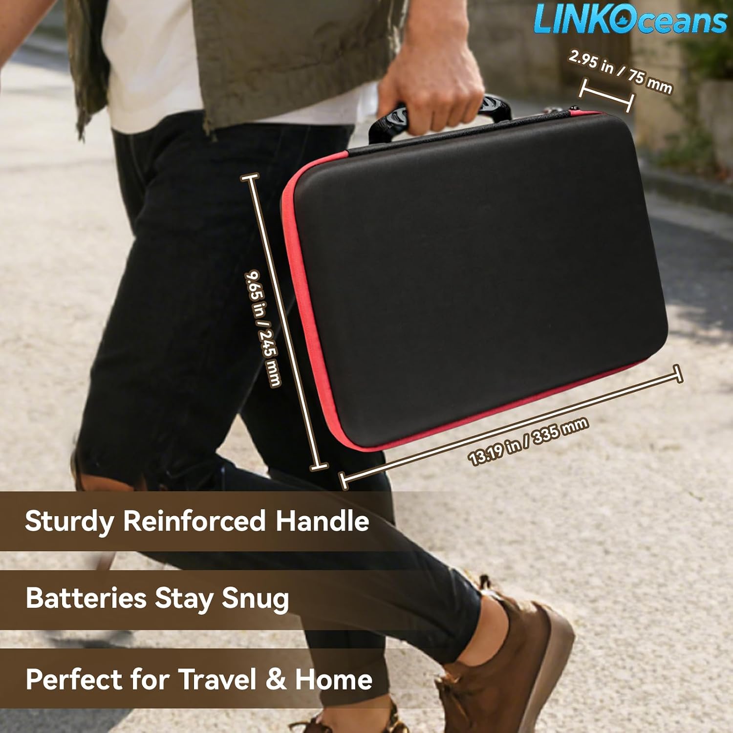 Battery Organizer with BT-168 Tester, EVA Storage Case | 210+ AA AAA C D 9V Capacity, Fireproof Waterproof