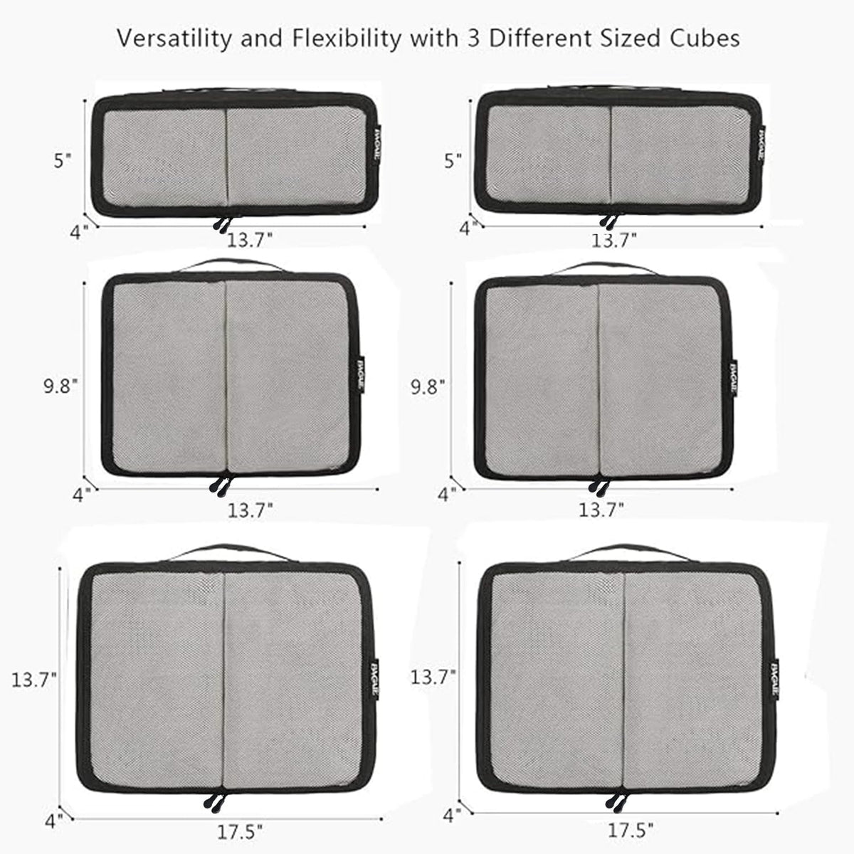 6 Set Packing Cubes,Travel Luggage Packing Organizers