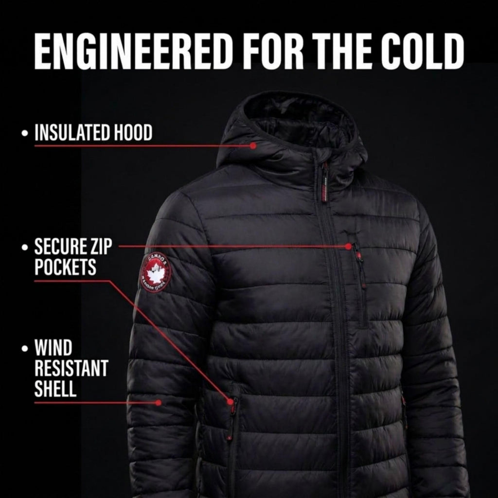 Mens Puffer Jacket - Packable, Lightweight Winter Coat