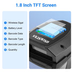 Barcode Scanner Wireless, 1D Laser Bar Code Scanners with Stand 2.4G Wireless & USB Wired Connection Plug and Play 2