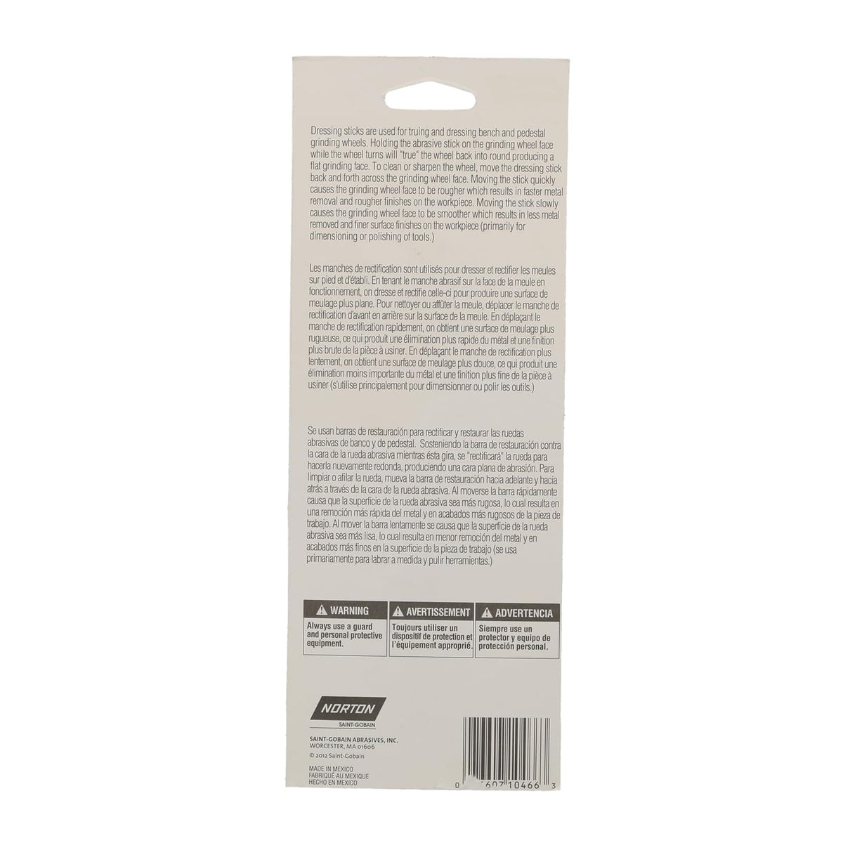 Norton Abrasives Dressing Tool Stick, Grinding Wheel Tool for maximizing Grinding Wheel Performance