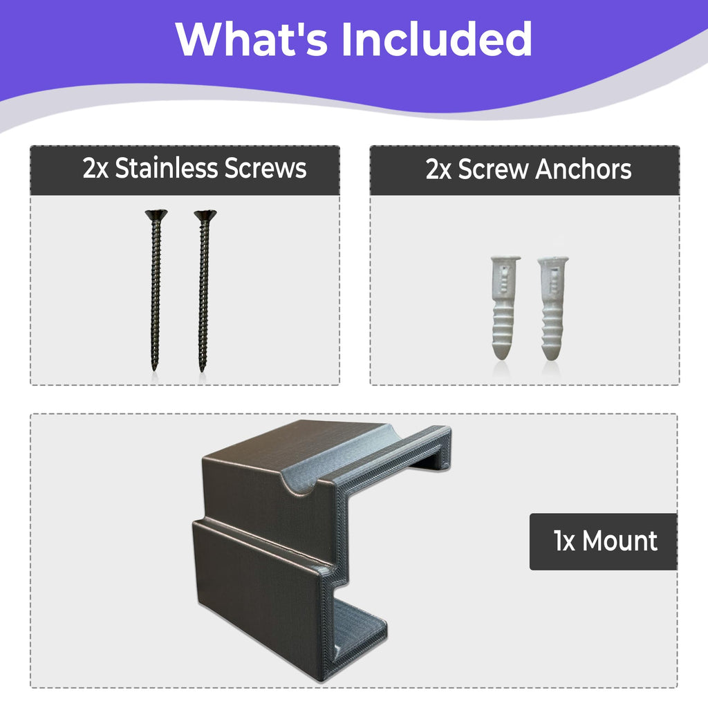 Sideways Wall Mount Holder Compatible with Dyson V10, V15
